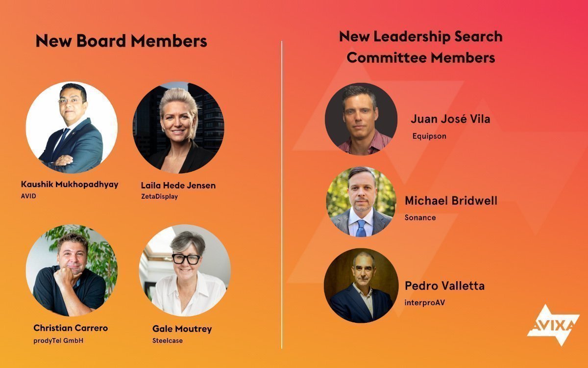 Das Avixa Board of Directors und Leadership Search Committee 2024 (Foto: AVIXA)
