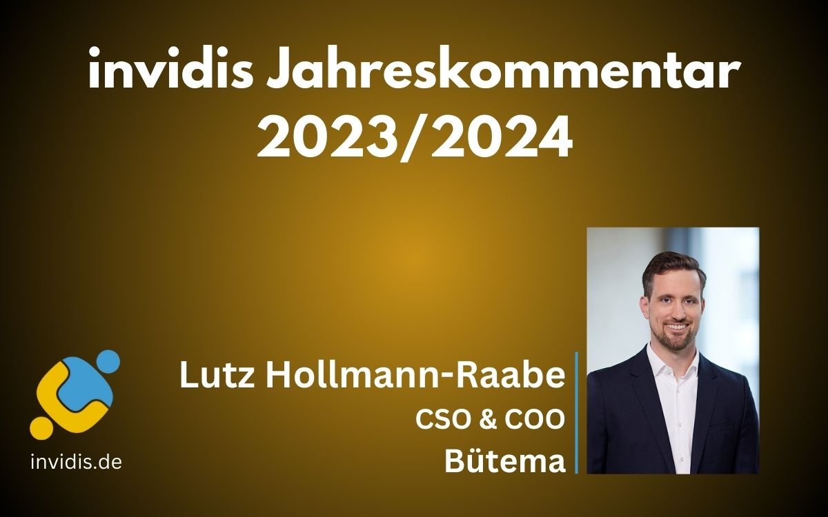 Lutz Hollmann-Raabe, COO & CSO von Bütema, im invidis Jahreskommentar 2023/2024 (Foto: Bütema AG)