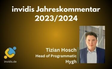 Tizian Hosch, Head of Programmatic von Hygh, im invidis Jahreskommentar 2023/2024 (Foto: HYGH)