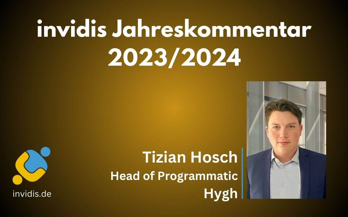 Tizian Hosch, Head of Programmatic von Hygh, im invidis Jahreskommentar 2023/2024 (Foto: HYGH)