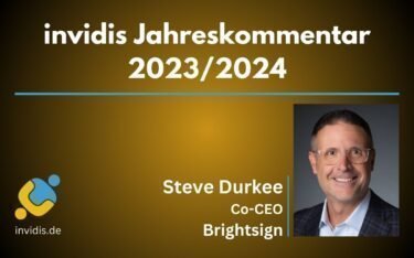 Steve Durkee, Co-CEO von Brightsign, im invidis Jahreskommentar 2023/2024 (Foto: BrightSign)