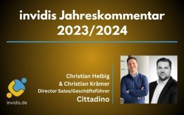 Christian Helbig, Director Sales, und Christian Krämer, CEO, von Cittadino im invidis Jahreskommentar 2023/2024 (Fotos: Cittadino)