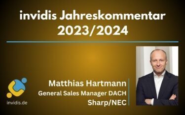 Matthias Hartmann, General Sales Manager DACH bei Sharp NEC Display Solutions Europe, im invidis Jahreskommentar 2023/2024 (Foto: Sharp/NEC)