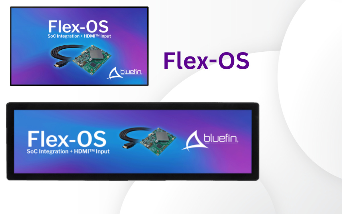 Die neuen Flex-OS-Displays von Bluefin (Foto: Bluefin)