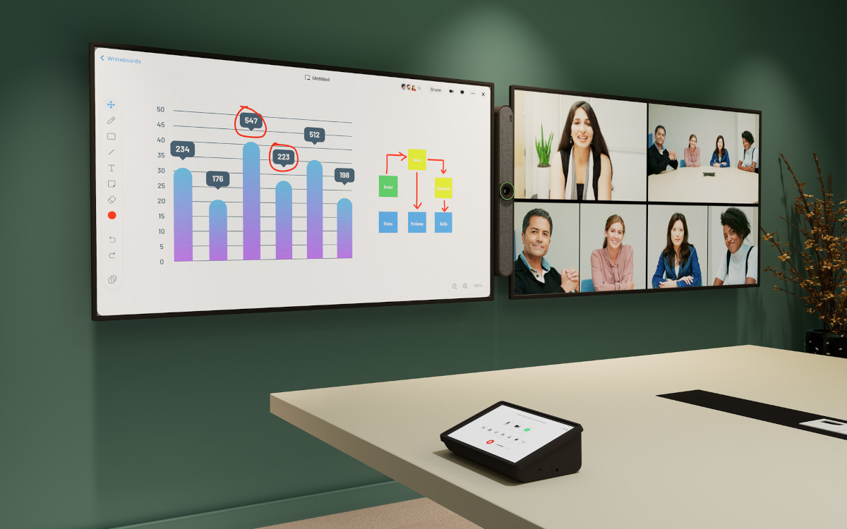 Die Small Room Solution von Dten ermöglicht Videoconferencing in kleinen Räumen. (Foto: DTEN)