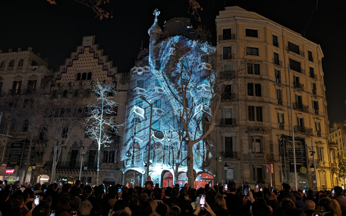 Projection Mapping auf der Casa Batlló (Foto: invidis)