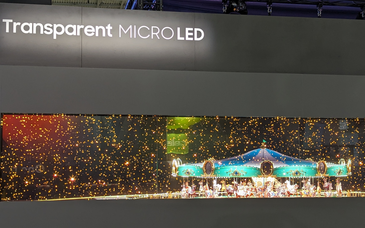 Transparentes MicroLED von Samsung (Foto: invidis)