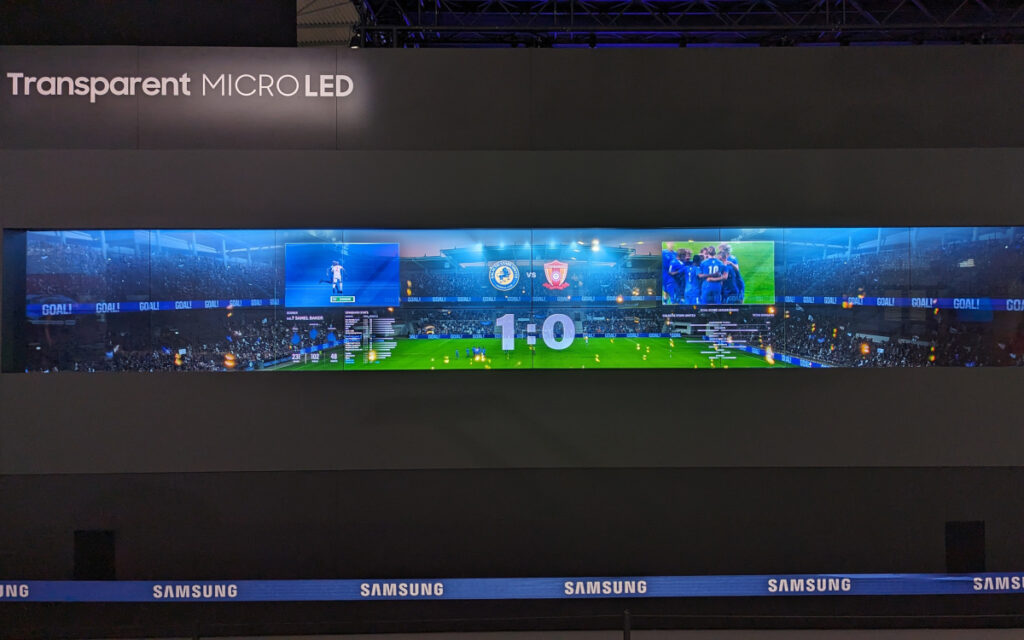 Transparentes MicroLED von Samsung (Foto: invidis)