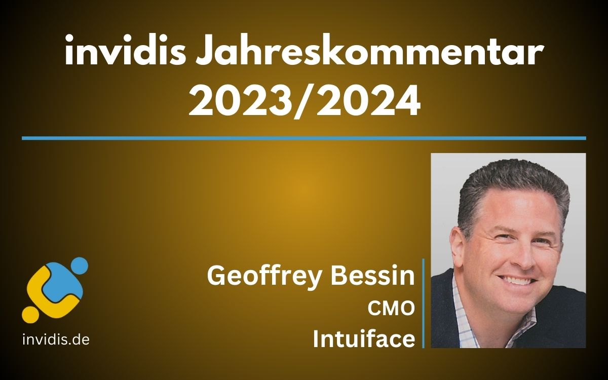 Geoffrey Bessin, Chief Marketing Officer bei Intuiface, im invidis Jahreskommentar (Foto: Intuiface)