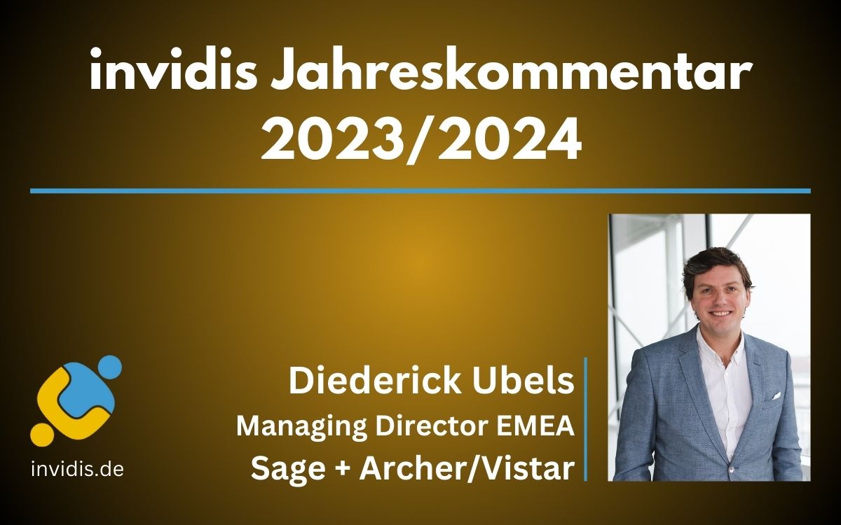 Diederick Ubels, Managing Director EMEA von Sage + Archer/Vistar Media, im invidis Jahreskommentar 2023/2024 (Foto: Sage+Archer)