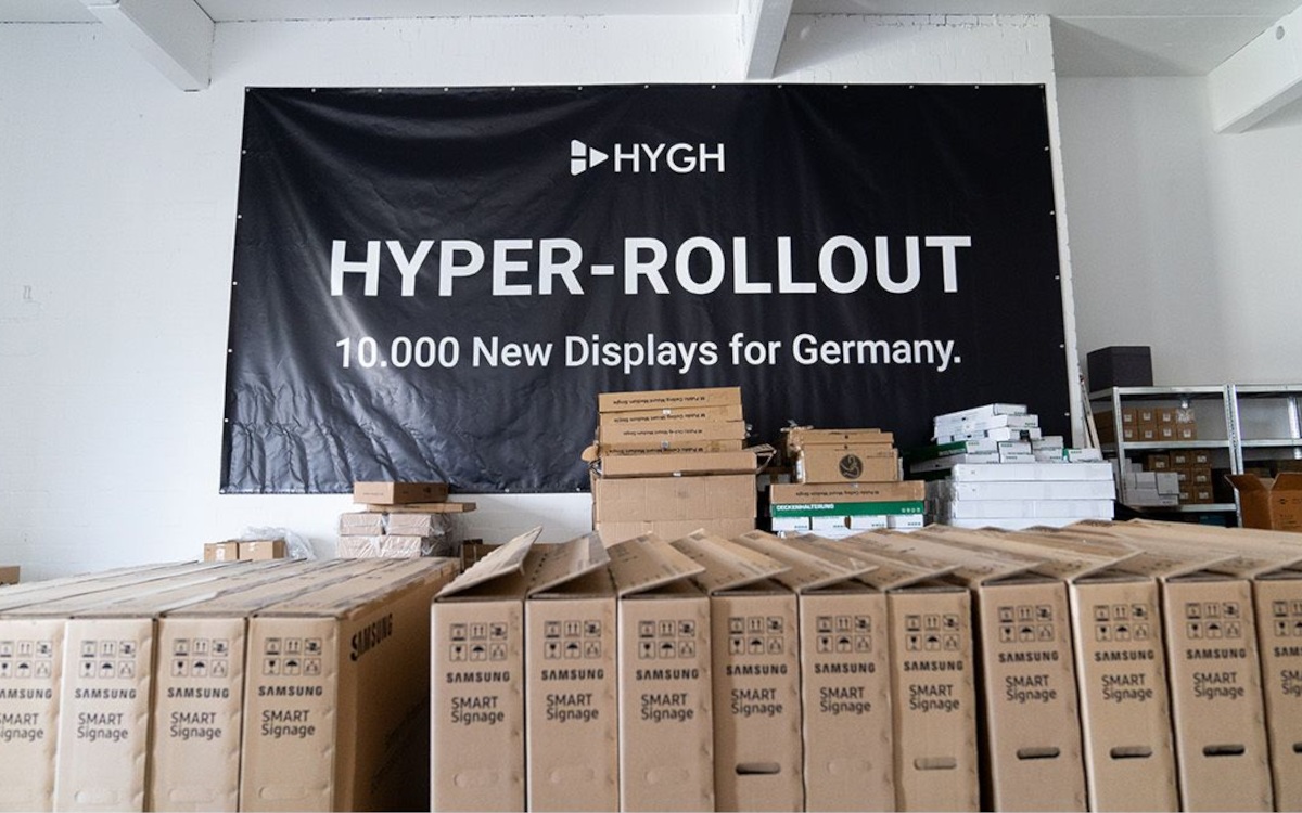 Samsung beginnt "Hyper-Rollout" von 10.000 Samsung Displays (Foto: Hygh)
