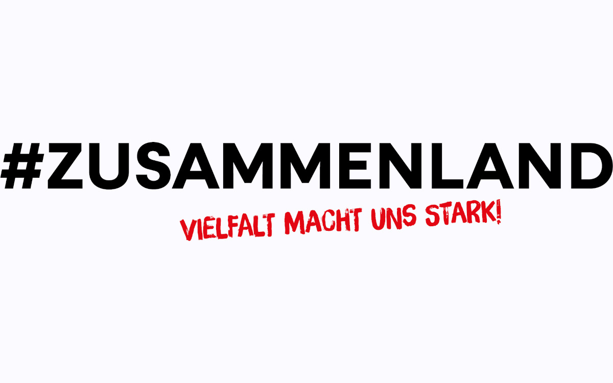Unter dem Hashtag Zusammenland zeigen sich deutsche Medienhäuser vereint für ein offenes Deutschland. (Foto: Ströer)