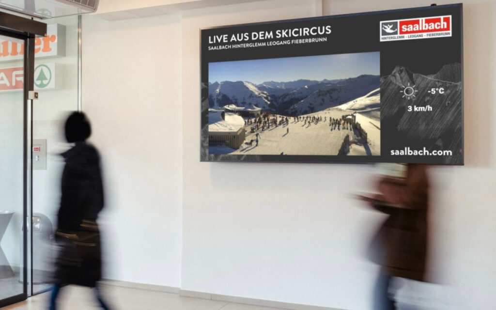 Live-Kampagne für das Skigebiet Saalbach (Foto: adplace)