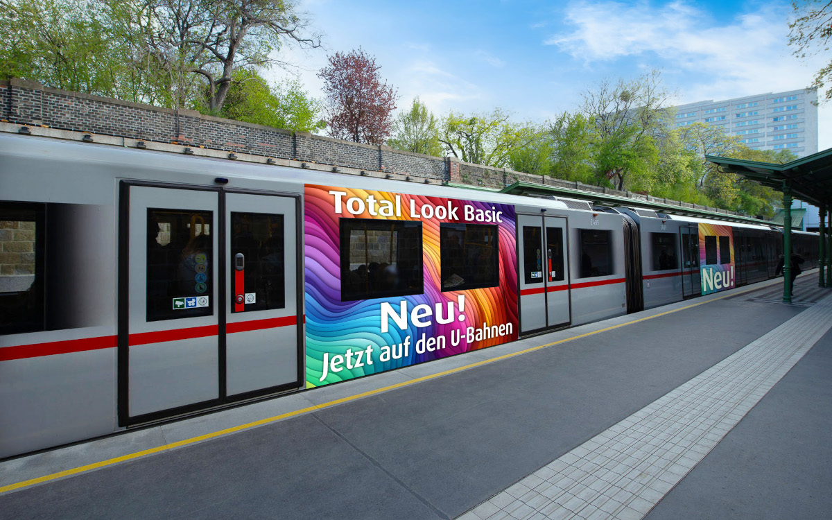 Neue OoH-Möglichkeit in Wien: Branding von U-Bahn-Waggons (Foto: Gewista)
