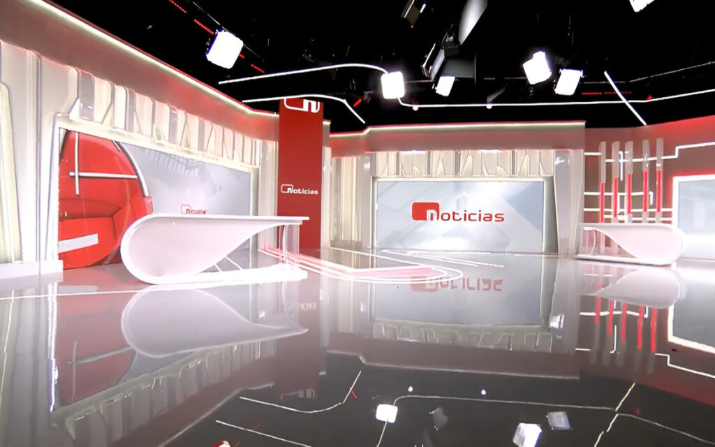LED-Setup beim spanischen Sender Cuatro. (Foto: Alfalite)