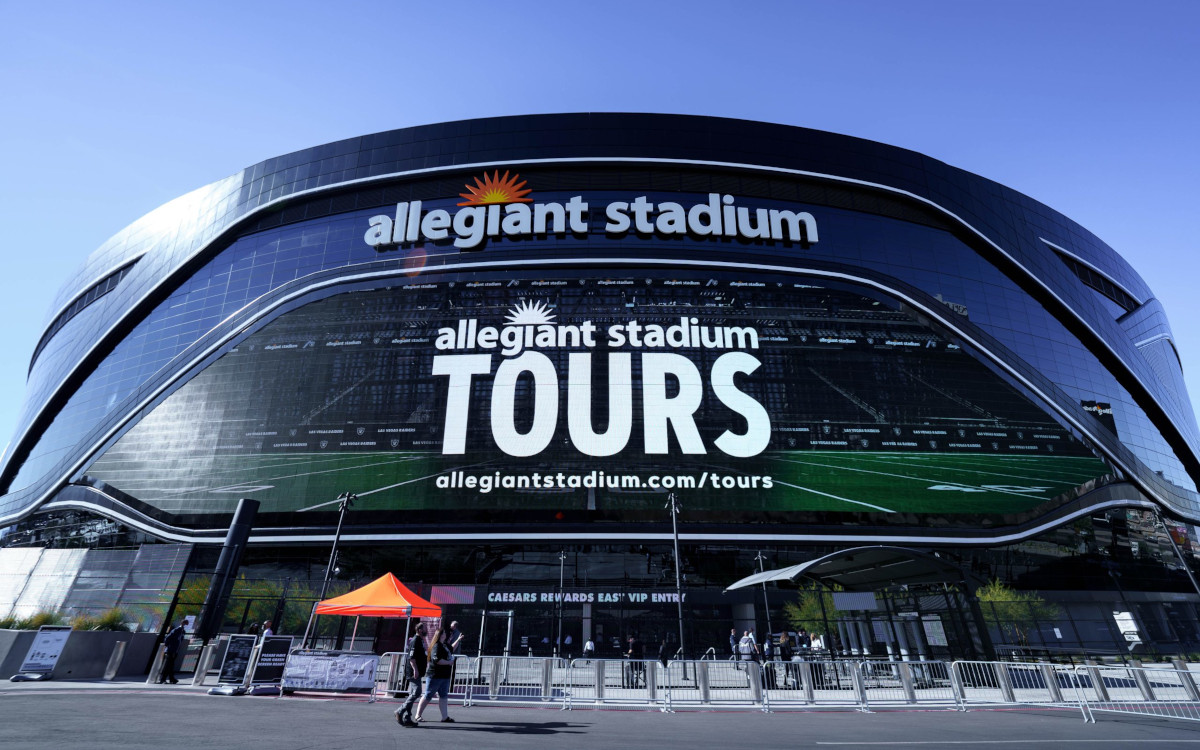 Samsung-Signage im Allegiant Stadium (Foto: Las Vegas Raiders)