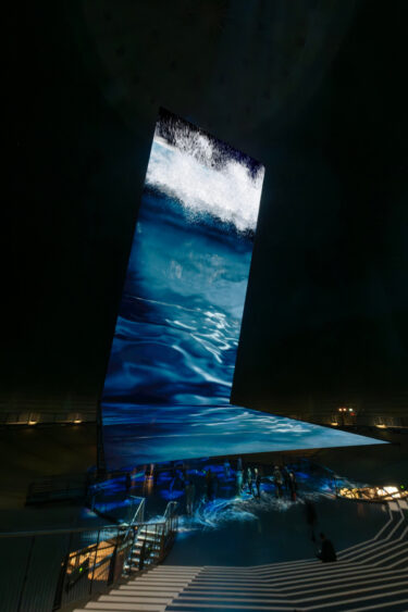 "Die Welle" in der Ausstellung Planet Ozean (Foto: Thomas Wolf)
