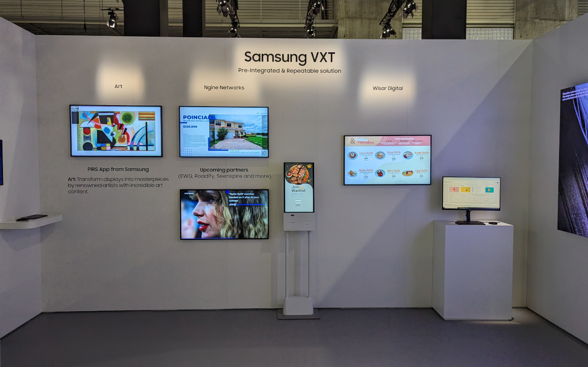 Samsung VXT mit Partnern nun als Signage-as-a-Service (Foto: Samsung)
