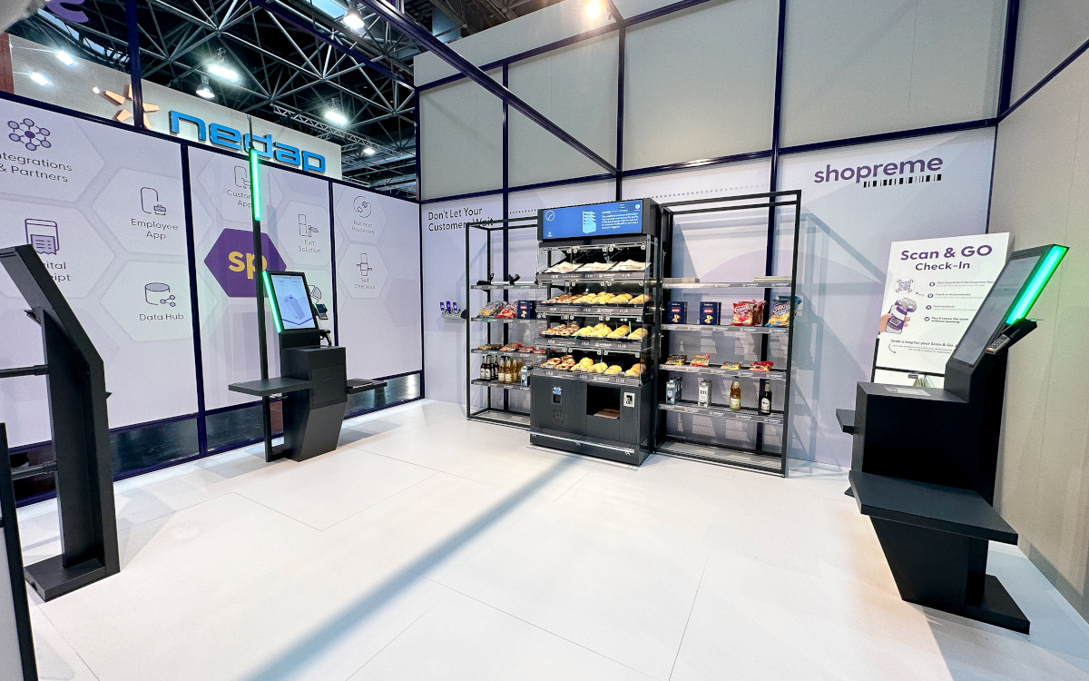 SCO-Systeme von Umdasch und Shopreme auf der Eurocis 2024 (Foto: umdasch The Store Makers)