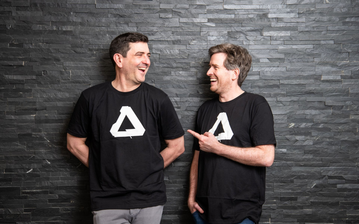 Ashley Hewson, CEO von Affinity, (links) und Duncan Clark, Europachef von Canva (Foto: Canva)