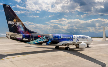 Star-Trek-Werbung von Paramount-Plus auf Sunexpress-Flugzeug (Foto: SunExpress)