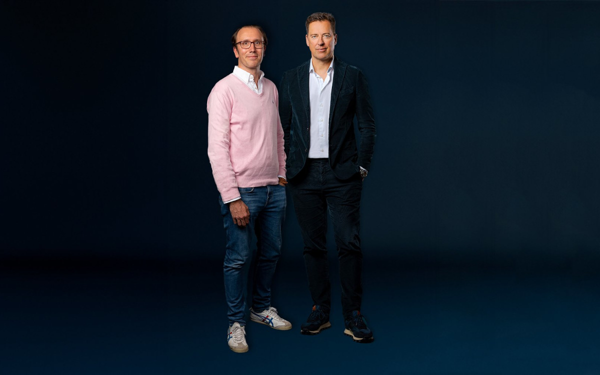 Die beiden CEOs der Agenturen: Tom Laranjo (links) von Total Media mit Matthias Brüll von Mediaplus (Foto: Mediaplus Group)