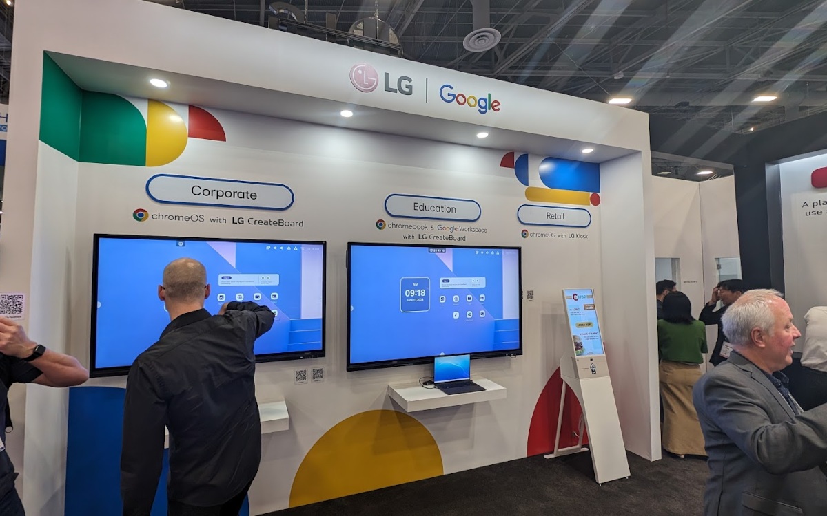 Google ChromeOS auf Touchscreens und Kiosk-Systemen von LG (Foto: invidis)