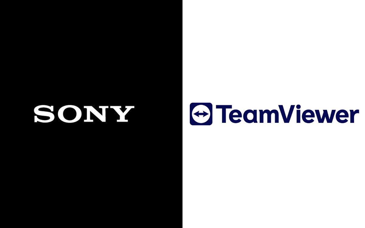 Sony kooperiert im Digital Signage-Bereich mit Teamviewer. (Logos: Sony/TeamViewer)