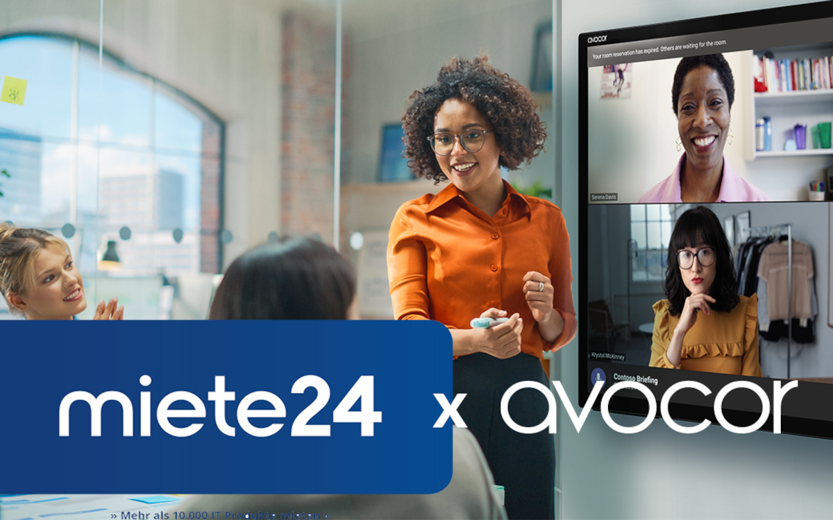 Collaboration-Displays zum Mieten: Avocor bietet seine Geräte auf Miete24. (Foto: Avocor)