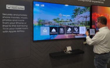 Apple Airplay funktioniert jetzt auf Samsungs Hotel-TVs. (Foto: Samsung)