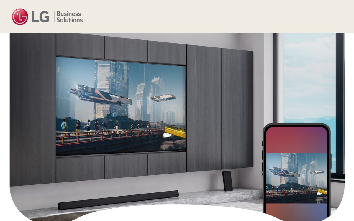 LG-TV mit Airserver-Verbindung (Foto: LG Electronics)