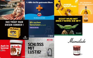 Die 10 Plakatmotive auf der Shortlist der Best/18 Awards 2024 (Foto: BEST 18/1)