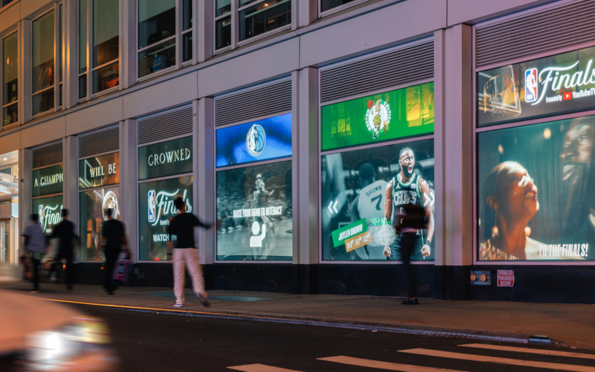 Interaktive NBA-Installation in New York (Foto: Visual Feeder)