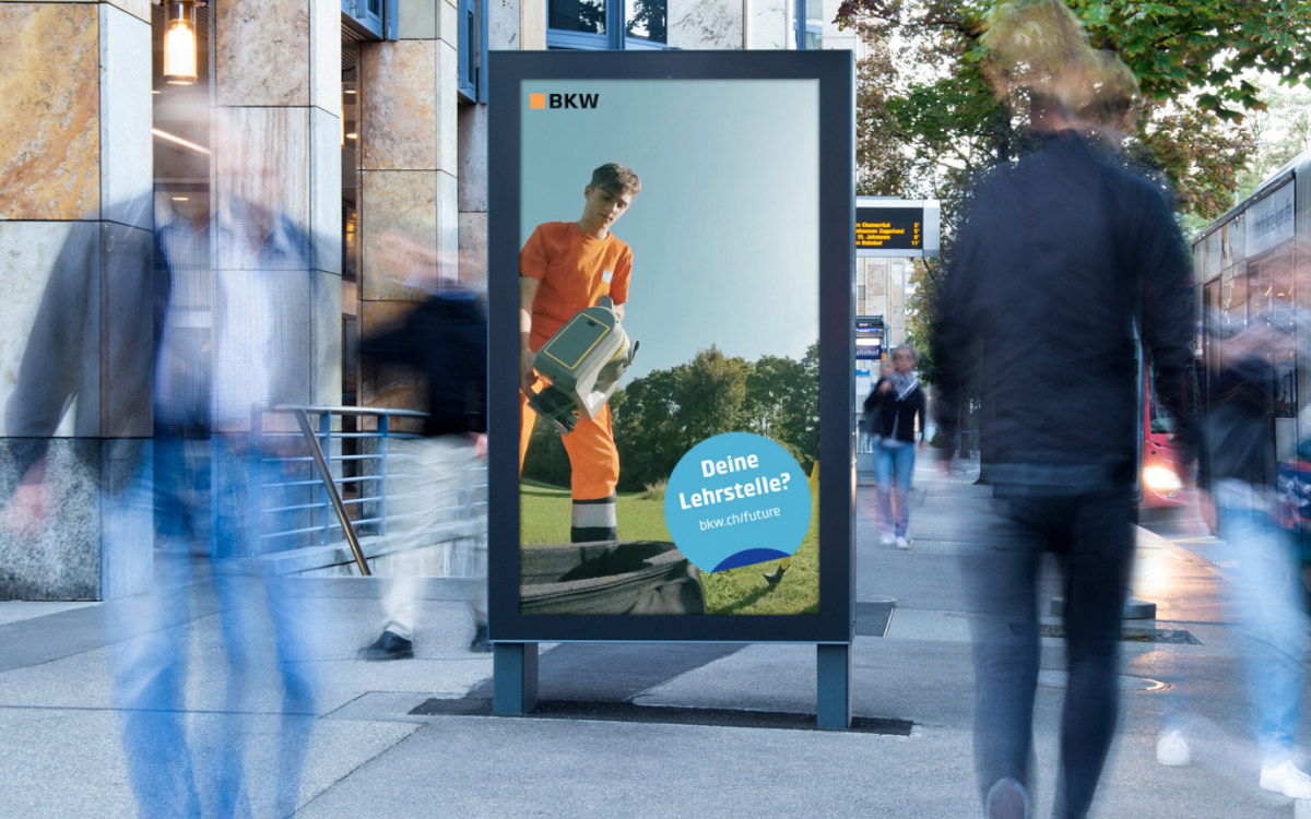 Der Stromanbieter BKW führte mit Livesystems seine erste DooH-Kampagne durch und zeigt sich zufrieden mit der Auswertung. (Foto: Livesystems)