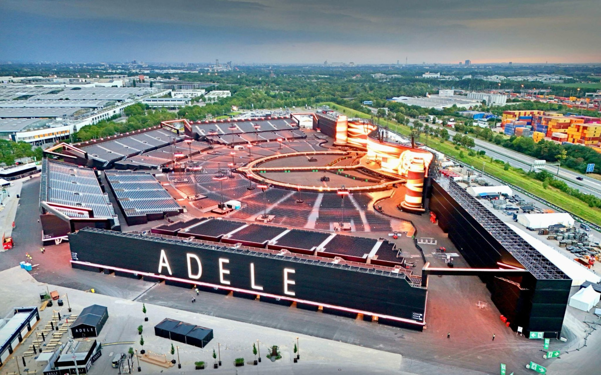 Hinter der Riesen-LED der Adele Arena steckt Event-Dienstleister Solotech, der dafür eine Rekord-Bestellung aufgab. (Foto: Messe München)