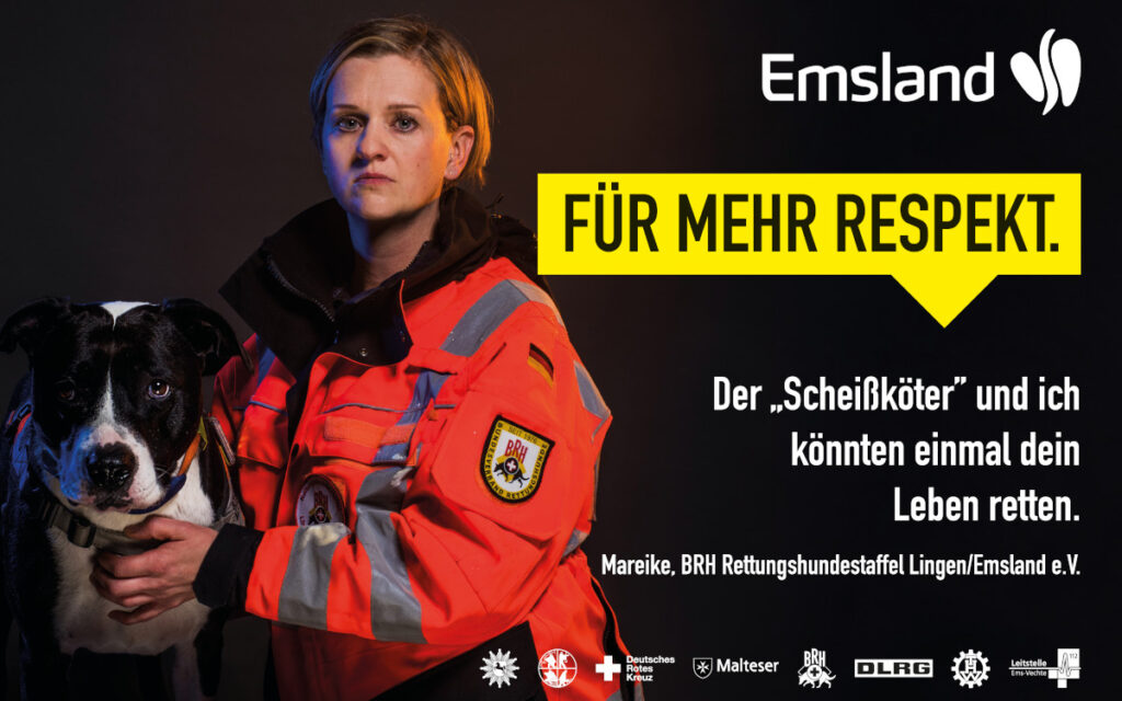 Motiv der Emsland-Kampagne "Für mehr Respekt" (Foto: Klare Worte/Franz Schepers)