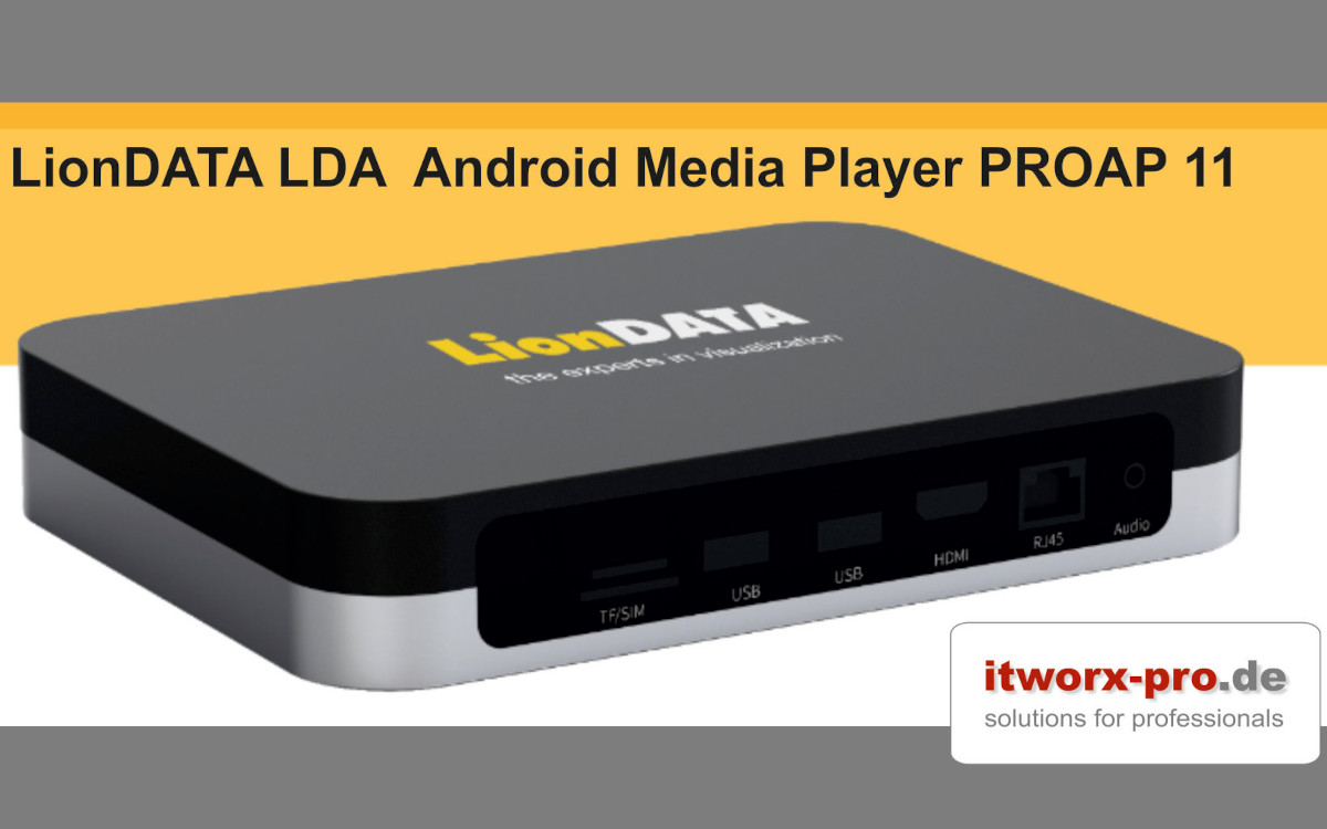 Neu bei Itworx-Pro: der Mediaplayer Liondata LDA Proapp11 (Foto: itworx-pro GmbH)