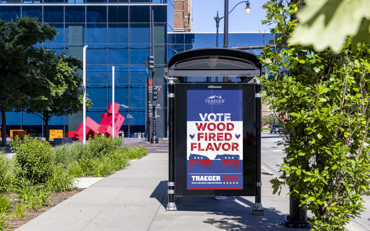 DooH-Kampagne von Traeger in den USA (Foto: JCDecaux North America)