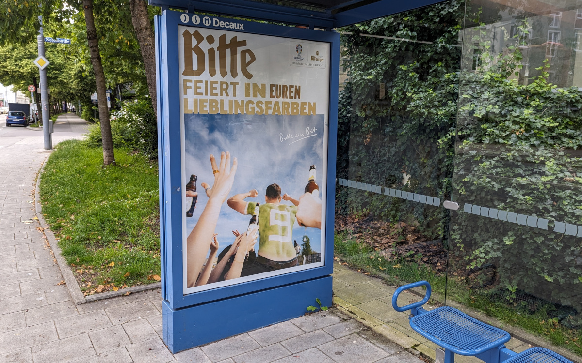 OoH-Plakat anlässlich der EM 2024 (Foto: invidis)