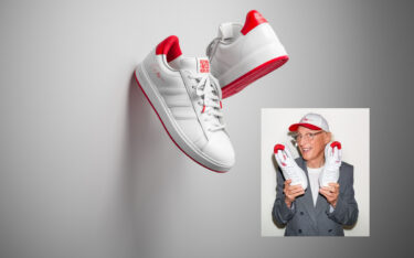 Zum 75. Geburtstag launcht Otto einen limitierten Adidas-Sneaker. Zu gewinnen gibt es den mit Otto-Waalkes-Signatur. (Foto: OTTO)