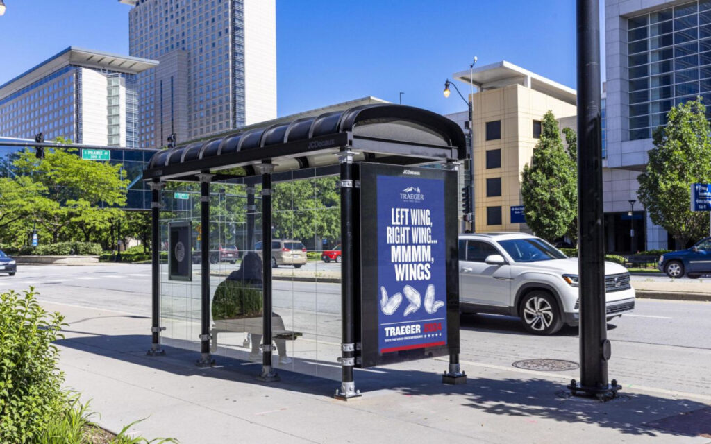 DooH-Kampagne von Traeger in den USA (Foto: JCDecaux North America)