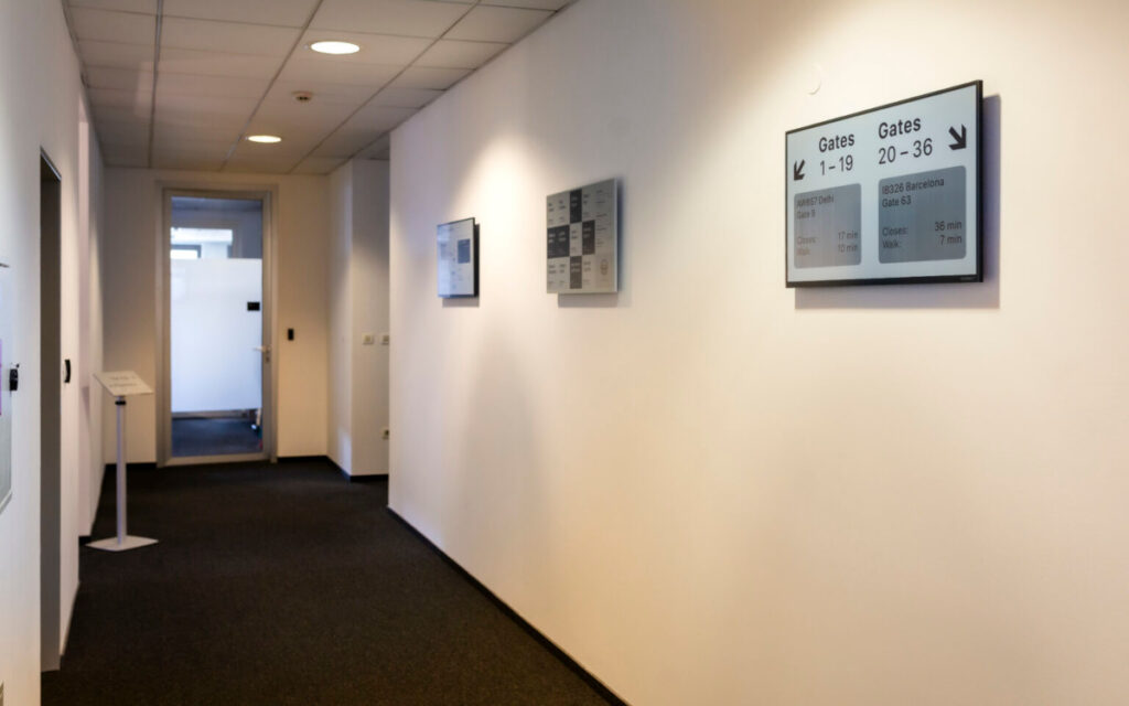 Visionect-Displays im eigenen Office (Foto: Visionect)