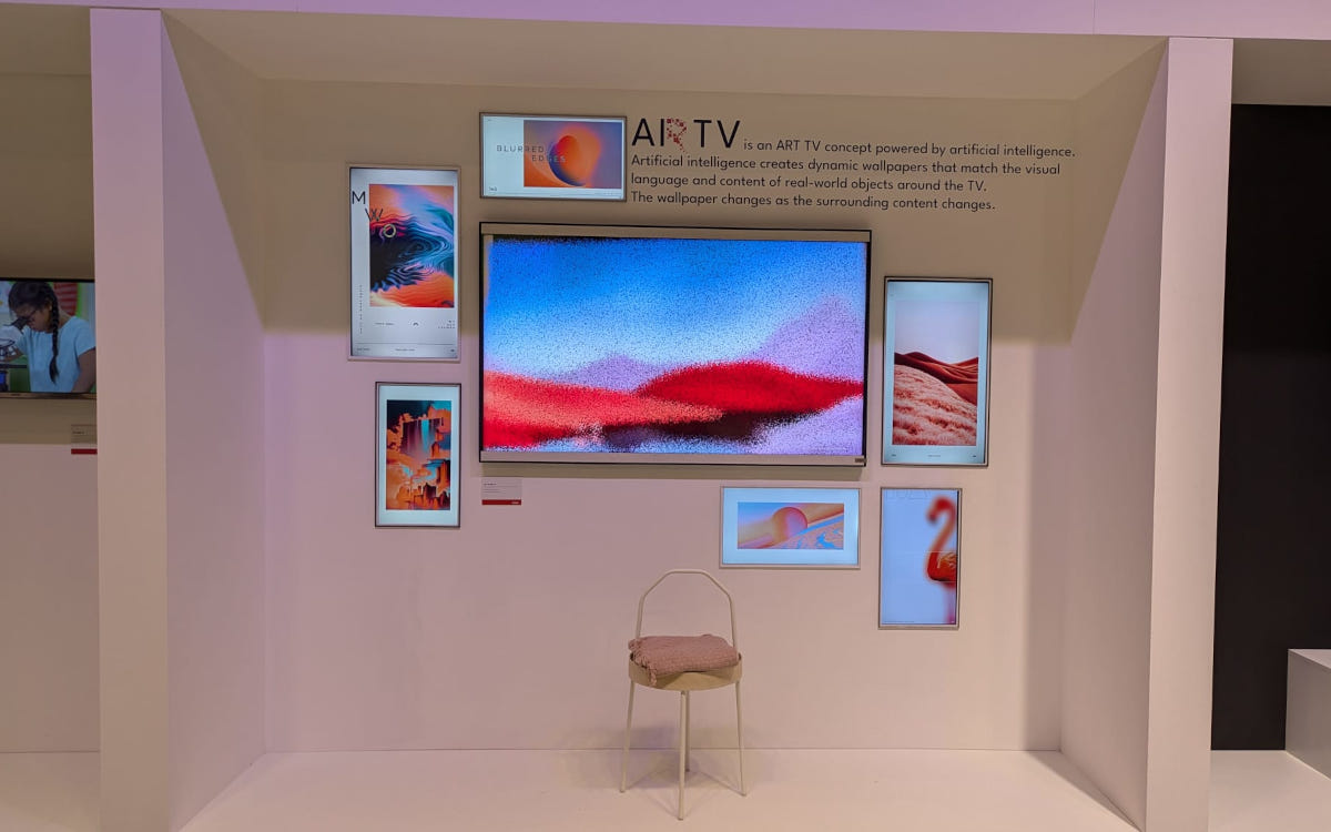 Der AI-Art-TV von Vestel auf der IFA 2024 (Foto: invidis)