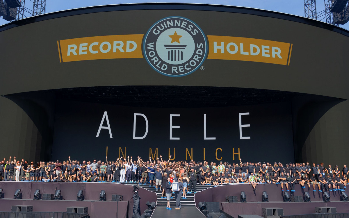 Die Adele-LED hat einen Guinness-Weltrekord errungen. (Foto: Solotech)