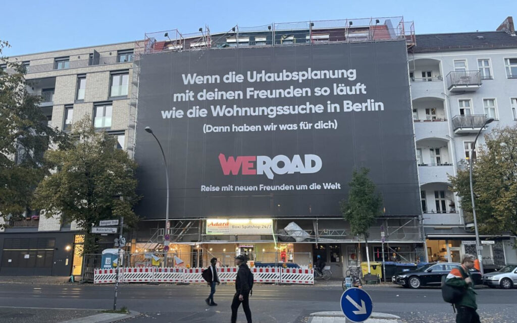 Weroad-Kampagne in Berlin (Foto; WeRoad)