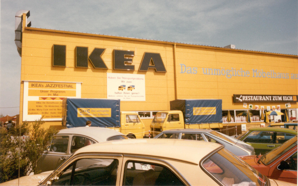 Ikea-Filiale in Eching 1974 (Foto: Inter IKEA Group)