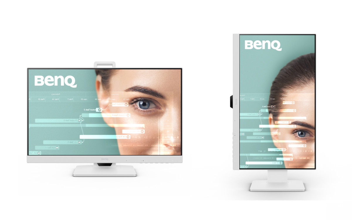 Die Monitore GW2786TC und GW2486TC können um Quer- und im Hochformat genutzt werden. (Foto: BenQ)