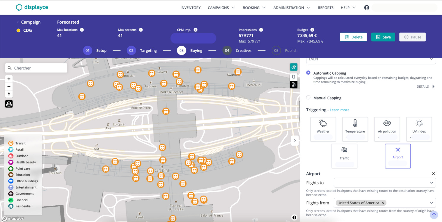 Airport Live Triggering in der programmatischen Einkaufsplattform Displayce (Foto: Displayce)