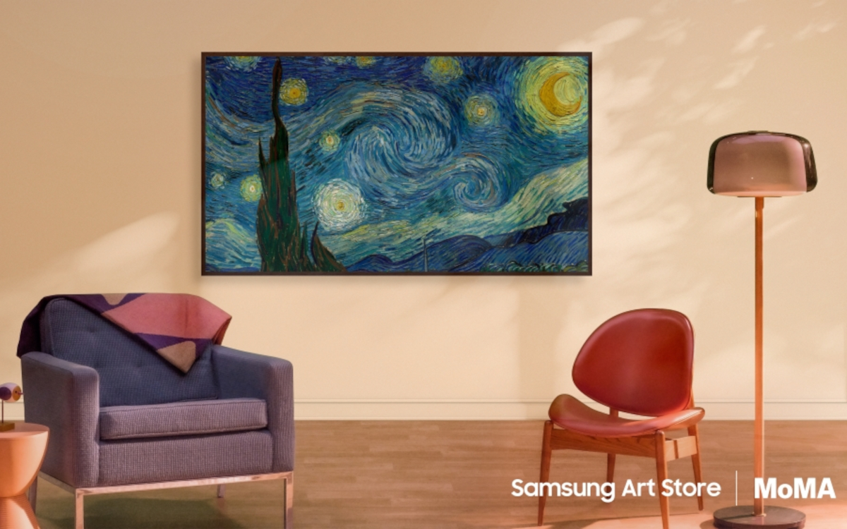 Dank einer Zusammenarbeit mit dem Moma bietet der Samsung Art Store neue Gemälde, unter anderem die "Starry Night" von Vincent van Gogh. (Foto: Samsung/MoMA)