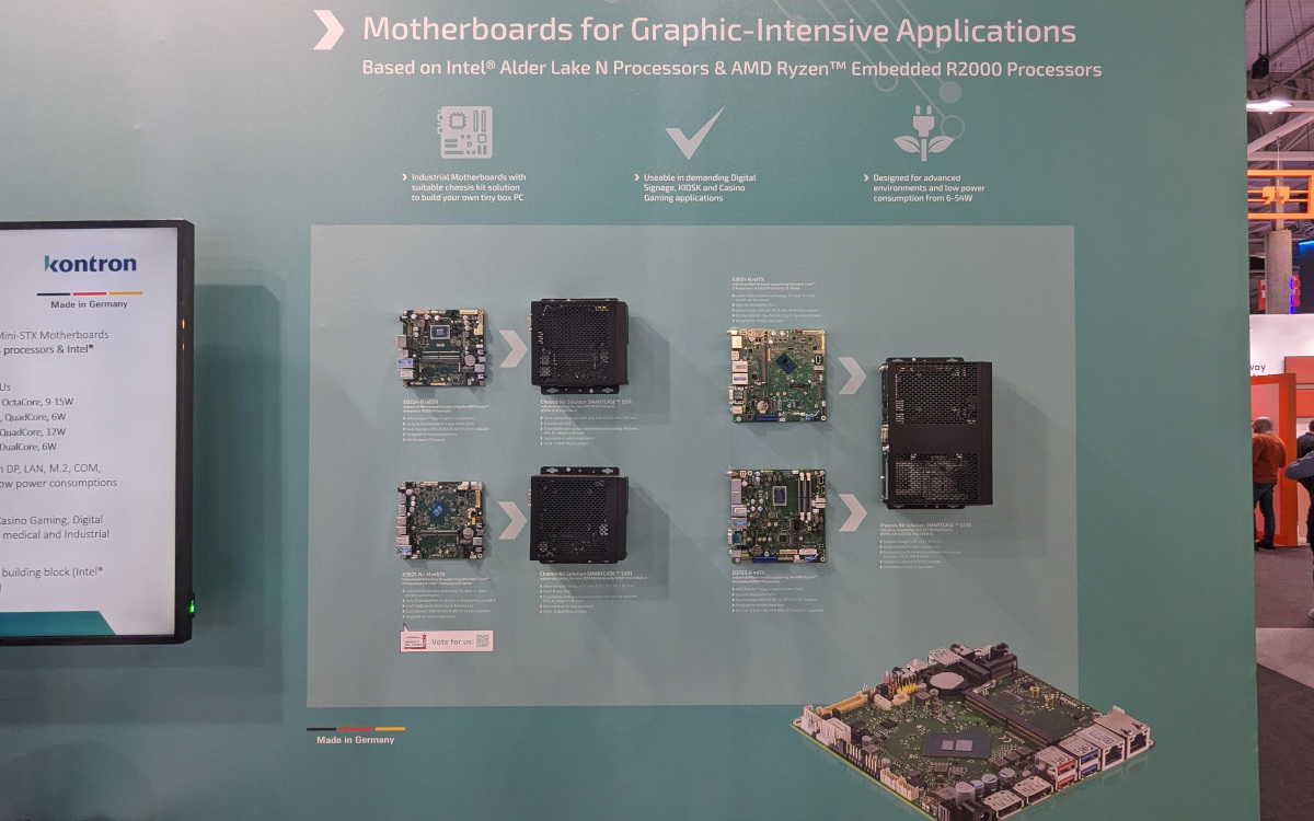 Kontron will für sein Produktportfolio – hier auf der ISE 2024 gezeigt – verstärkt mit Qualcomm zusammenarbeiten. (Foto: invidis)